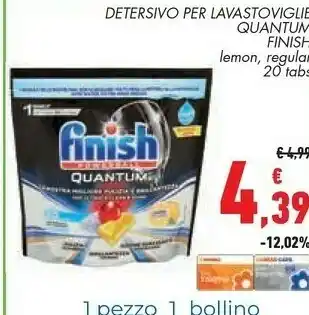 Conad Finish Detersivo Per Lavastoviglie Quantum offerta