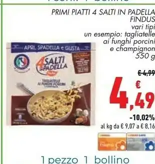 Conad Findus Primi Piatti 4 Salti In Padella offerta