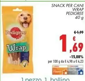 Conad Pedigree Snack Per Cani offerta