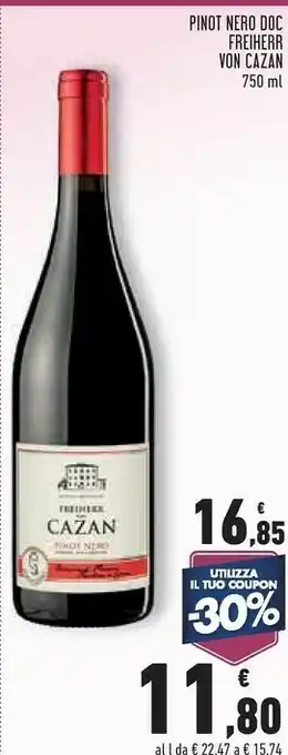 Conad City Freiherr Von Cazan Pinot Nero Doc offerta