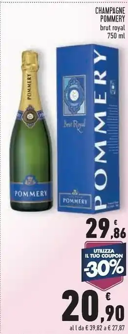 Conad City Pommery Champagne Brut Royal offerta