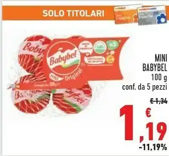 Conad Babybel Mini 100 G(ml) offerta