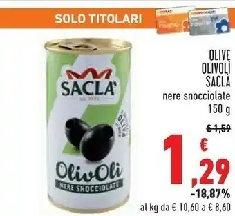 Conad Saclà Sacla Olive Olivoli offerta