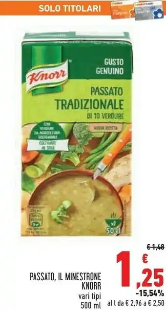 Conad Knorr Passato offerta