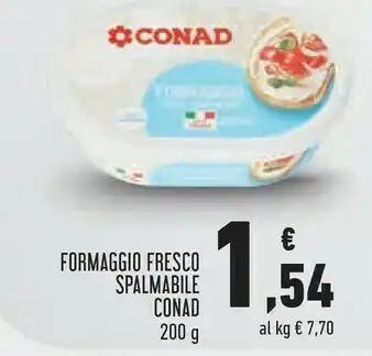 Conad Conad Formaggio Fresco Spalmabile offerta