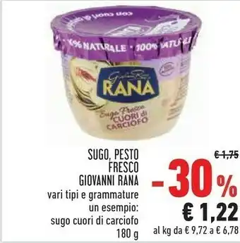 Conad Giovanni Rana Sugo, Pesto Fresco offerta