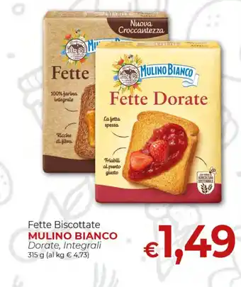 Fette Biscottate MULINO BIANCO Dorate, Integrali 315 g