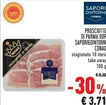 Conad Conad Sapori & Dintorni Prosciutto Di Parma DOP offerta