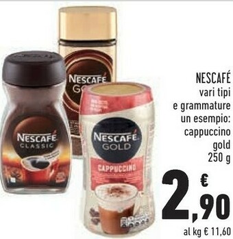 Conad Nescafé Cappuccino Gold 250 G offerta