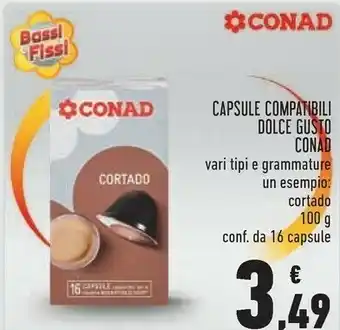 Conad Conad - Capsule Dolce Gusto Cortado 100 G offerta