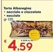 Despar Torta Albaregina Nocciole E Cioccolato/ Nocciole 220 Gr offerta