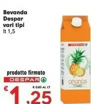 Despar Despar Bevanda Vari Tipi offerta