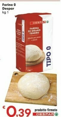 Despar Despar - Farina Di Grano Tenero Tipo 0 1000 G(ml) offerta