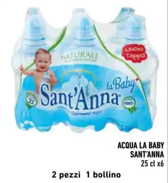 Conad ACQUA LA BABY SANT'ANNA 25 cl x6 offerta