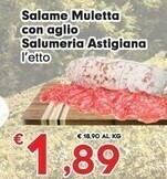 Despar Salumeria Astigiana Salame Muletta Con Aglio offerta