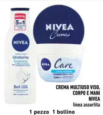 Conad CREMA MULTIUSO VISO, CORPO E MANI NIVEA linea assortita offerta