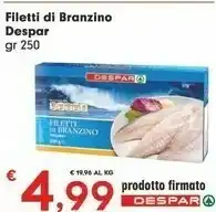 Despar Despar Filetti Di Branzino offerta