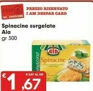 Despar Aia Spinacine Surgelate offerta