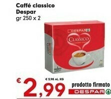 Despar Despar Caffe Classico offerta