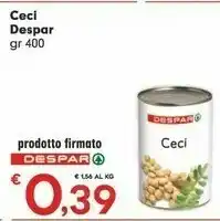 Despar Despar - Ceci Delle Marche Premium 400 G(ml) offerta