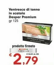 Despar Despar Premium Vintresca Di Tonno In Scatola offerta