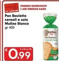 Despar Mulino Bianco Pan Bauletto Ai Cereali E Soia 400 G(ml) offerta