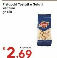 Despar Ventura Pistacchi Tostati E Salati 150 G offerta
