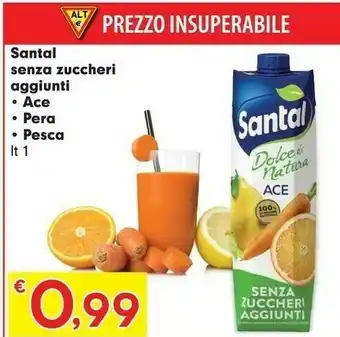 Despar Santal Senza Zuccheri Aggiunti Ace offerta