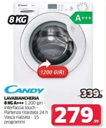 Telitaly CANDY LAVABIANCHERIA 8 KG A+++ offerta