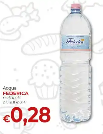 Acqua FEDERICA naturale Federica 2 lt