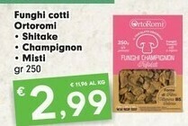 Despar Ortoromi Funghi Cotti Shitake offerta