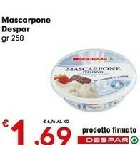 Despar Despar - Mascarpone 250 G(ml) offerta