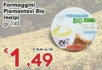 Despar Inalpi Formaggini Piemontesi Bio offerta