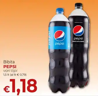 Supermercati Nonna Isa Bibita PEPSI vari tipi 1,5 lt offerta