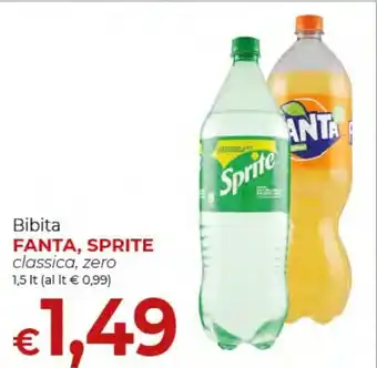 Supermercati Nonna Isa Bibita FANTA, SPRITE classica, zero 1,5 It offerta