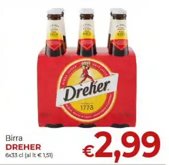 Supermercati Nonna Isa Birra DREHER 6x33 cl offerta