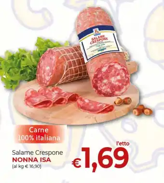 Supermercati Nonna Isa Salame Crespone NONNA ISA offerta