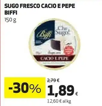 Coop Biffi Sugo Fresco Cacio E Pepe offerta