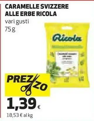 Coop Ricola Caramelle Svizzere Alle Erbe offerta