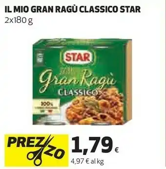 Coop Star Il Mio Gran Ragù Classico 360 G(ml) offerta