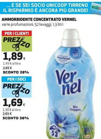 Coop Vernel Ammorbidente Concentrato offerta