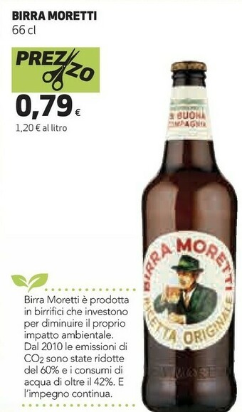 Coop Birra Moretti - Birra Moretti 660 g(ml) offerta