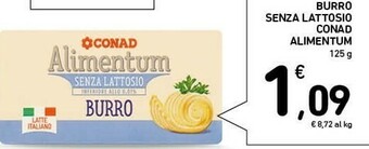 Conad Superstore Conad - Burro Alimentum Conad 125 G(ml) offerta