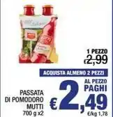 PASSATA DI POMODORO MUTTI 700 g x2