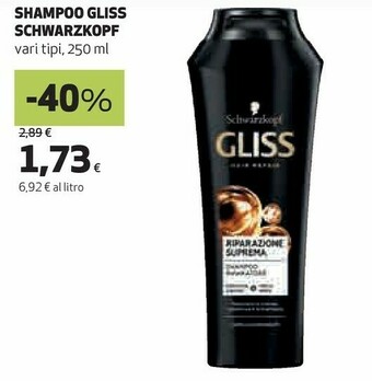 Coop Schwarzkopf Shampoo Gliss offerta
