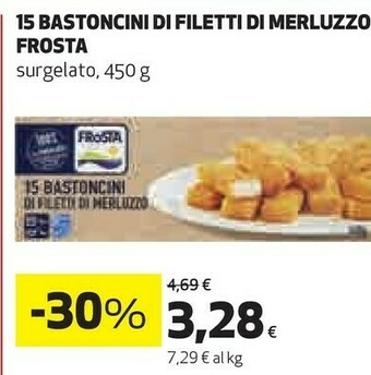 Coop Frosta 15 Bastoncini Di Filetti Di Merluzzo offerta