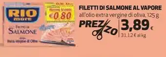 Coop Rio Mare Filetti Di Salmone Al Vapore offerta
