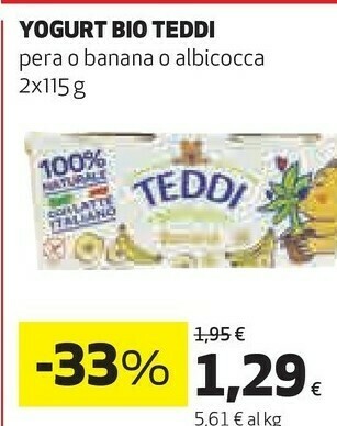 Coop Fattoria Scaldasole - Bio Teddi Pera 230 g(ml) offerta