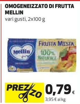 Coop Mellin Omogeneizzato Di Frutta offerta