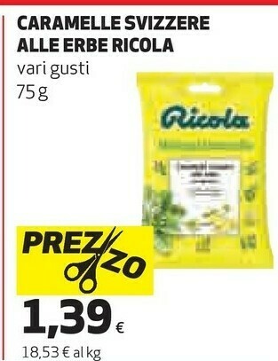 Coop Ricola Caramelle offerta